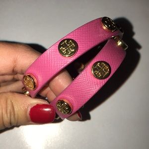 Tory Burch leather bracelet / chocker necklace